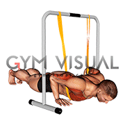 Resistance Band Explosive Push-up (male)