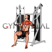 Lever Stack Seated Incline Chest Press (male)
