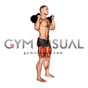 Kettlebell Back Squat (male)