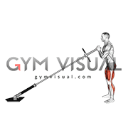 Landmine Squat Jump (male)