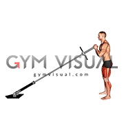 Landmine Squat Jump (male)