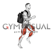 Weighted Backpack Running (male)