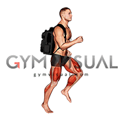 Weighted Backpack Running (male)