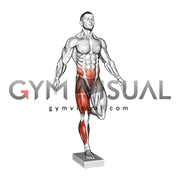 Balance Pad Single Leg Balance (male)