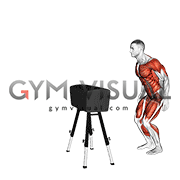 Box Jump Through the Arms (male)