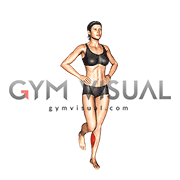 Single Leg Calf Jump (female)