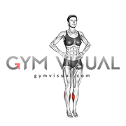 Calf Side to Side Jump (female)