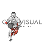 Medicine Ball Skater Hop (male)