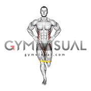 Resistance Band Standing Balance Bent Leg Hip Abduction (male)