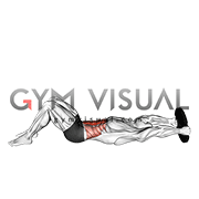 Weighted Plate Crunch (hands overhead)