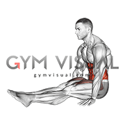 L-Sit Leg Raise (male)