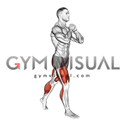 Bodyweight Half Split Squat Hold (male)
