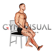 Seated Single Leg Foot Side to Side (male)