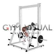 Smith Staggered Stance Romanian Deadlift (female)