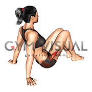 Seated Bent Knee Abduction (female)