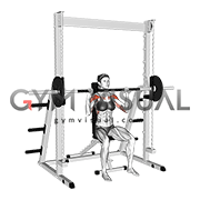 Smith Seated Shoulder Press (female)