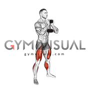 Dumbbell Goblet Squat with Calf Raise