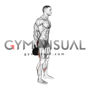 Kettlebell Standing Behind Back Romanian Deadlift