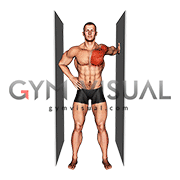 Standing one arm chest stretch