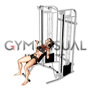 Cable Incline Bench Press (female)