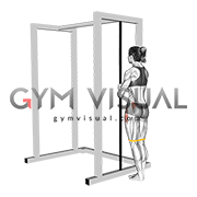 Resistance Band Standing Side Leg Raise (female)