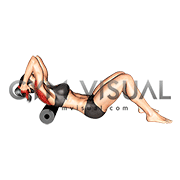 Lying Thoracic Extensions on Foam Roller (female)