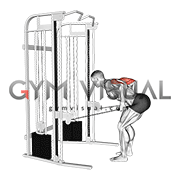 Cable Two Arm Tricep Kickback