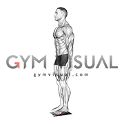 Standing Towel Foot Crunch (male)