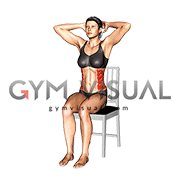 Sitting Side Bend on a Chair (female)