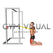 Resistance Band Kneeling Sissy Squat