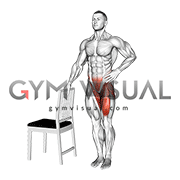 Standing Single Leg Hip Swirl with Chair Support