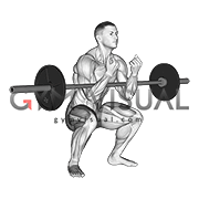 Barbell Zercher Squat Hold
